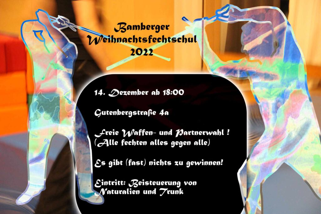 Banner Bamberger Weihnachtsfechtschul - 14. Dezember 2022