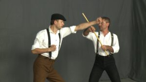 Bartitsu Stock gegen Faust